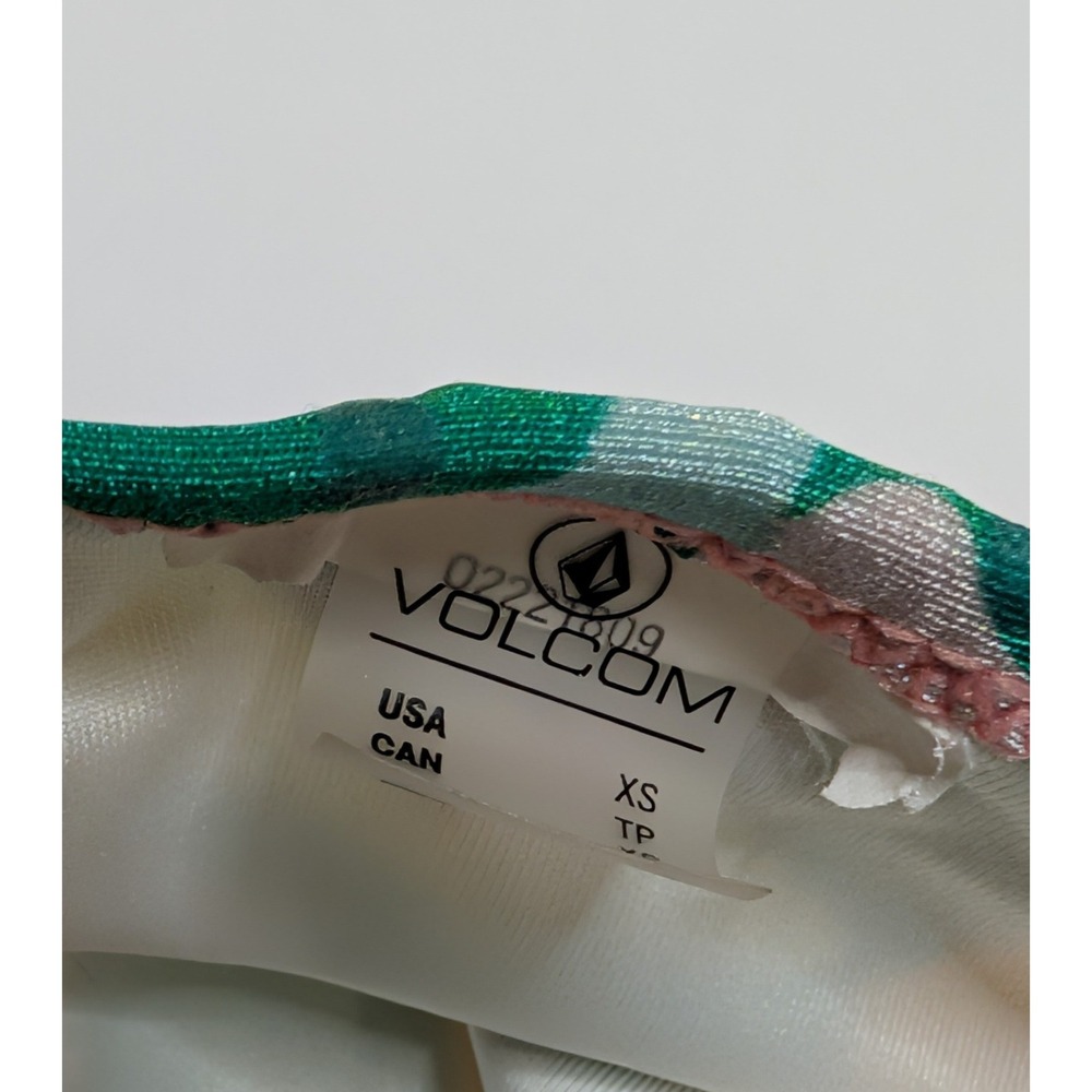 Volcom Womens Abstract Floral Polka Dot Bikini Bottoms Multicolor XS O2221809 - Picture 2 of 3